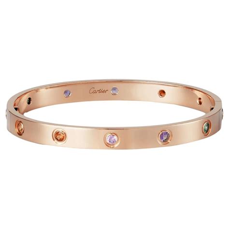 rainbow cartier love bracelet|cartier love bangle for sale.